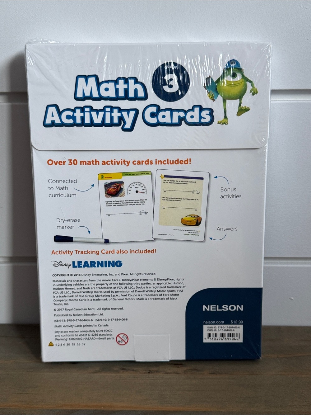 NEW: Disney Learning Math Activity Cards: Grade 3 - Reusable Activity Card Set - Picture 3 of 7
